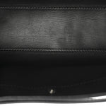 Polished Saddle Calfskin Small Alexia Bag Black