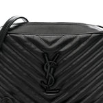Calfskin Matelasse Monogram Monochrome Lou Camera Bag Black