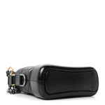 Aged Calfskin Quilted Small Gabrielle Logo Hobo Black