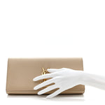 Grain De Poudre Classic Monogram Cassandre Clutch Nude