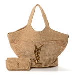 Raffia Icare Shopping Tote Natural