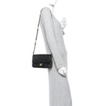 Caviar Quilted Mini CC You Flap Black