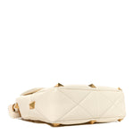Nappa Large Roman Stud Shoulder Bag Ivory