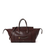 Supple Shiny Lambskin Medium Smiling New Luggage Brick