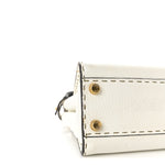 Cuoio Romano Selleria Tri-color Mini Peekaboo Iconic Satchel White Indaco Saddler