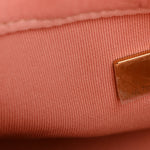 Velvet Quilted Mini Flap Pink