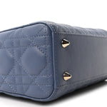 Lambskin Cannage Small My ABCDior Lady Dior Blue