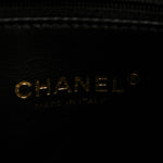 Lambskin Quilted Chaine Lettre Small Bucket Bag Black