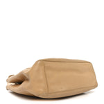 Caviar Turnlock Tote Beige