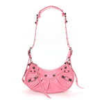 Agneau Arena Le Cagole Shoulder Bag XS Candy Pink