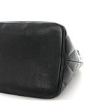 Caviar Quilted Medallion Tote Black
