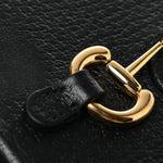 Dollar Calfskin Vertical Horsebit 1955 Crossbody Bag Black