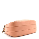 Calfskin Quilted Crown CC Double Zip Bag Beige