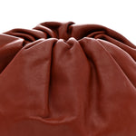 Smooth Butter Calf The Pouch Oversized Clutch Bordeaux