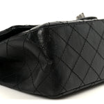 Aged Calfskin Quilted 2.55 Reissue 225 Flap Black