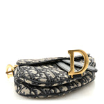Oblique Mini Saddle Bag Blue