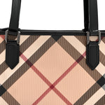 Supernova Check Small Nickie Tote Black