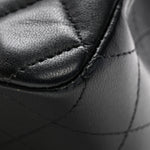 Lambskin Quilted Mini Rectangular Flap Black
