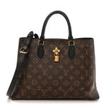 Monogram Flower Tote Black