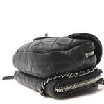 Lambskin Stitched New Mini Flap Black