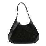 Suede Micro GG Calfskin B Medium Shoulder Bag  Arabella Black