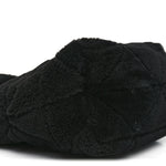 Shearling Nappa Triangle Quilted Patchwork System Tote Black