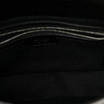 Crackled Calfskin Baguette 26424 Black