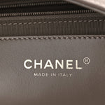 Suede Quilted Large Hobo Dark Grey