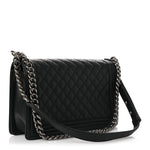 Caviar Quilted New Medium Boy Flap Black