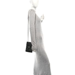Caviar Quilted Classic Phone Holder Black