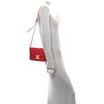 Shiny Calfskin Teen Triomphe Red