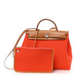 Vache Hunter Toile Herbag Zip Retourne 31 PM Orange Mecano Fauve
