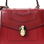 Calfskin Serpenti Forever Top Handle Red