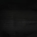 Jacquard Saffiano Triangolo Symbole Embroidered Shopping Tote Black Edera