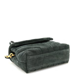Suede Y Quilted Monogram Toy Loulou Crossbody Bag Dark Forest