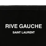 Linen Canvas Rive Gauche Zipped Pouch Black