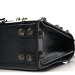 Arena Lambskin Medium Hourglass X Le Cagole Top Handle Bag Black