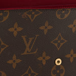 Monogram Pochette Felicie Chain Wallet Fuchsia