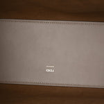 Vitello King Plexiglass Logo Embossed Medium Fendi Sunshine Shopper Tote Tortora