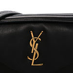 Plunged Lambskin Calypso Black
