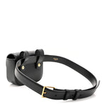 Shiny Calfskin Mini Claude Belt Bag 75 30 Black