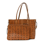 Visetos Medium Liz Reversible Shopper Tote Cognac