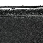Caviar Quilted Extra Mini Coco Handle Flap Black