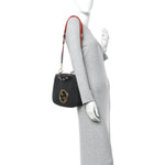 Roxy Calfskin Web Mini Blondie Shoulder Bag Blondie Black