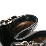 Patent Trim Supernova Check Medium Melbury Tote Black