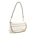 Nappa Vertical Matelasse Small Maxi Horsebit Chain Shoulder Bag Great White