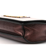 Metallic Calfskin J'Adior Chain Flap Bag Noisette