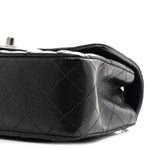 Lambskin Quilted Mini Rectangular Flap Black