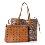 Visetos Medium Liz Reversible Shopper Tote Cognac