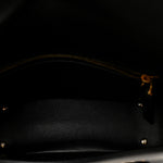 Smooth Calfskin Vlogo Chain Shoulder Bag Black